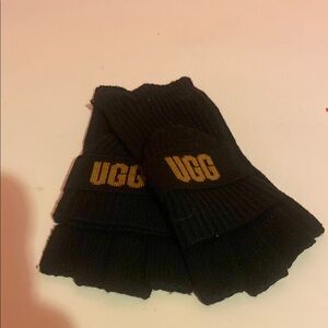 NWT UGG Black Fingerless Gloves